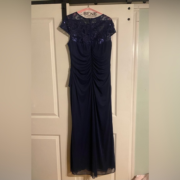Alex Evenings Navy Mother of the Bride Dress - Picture 5 of 6